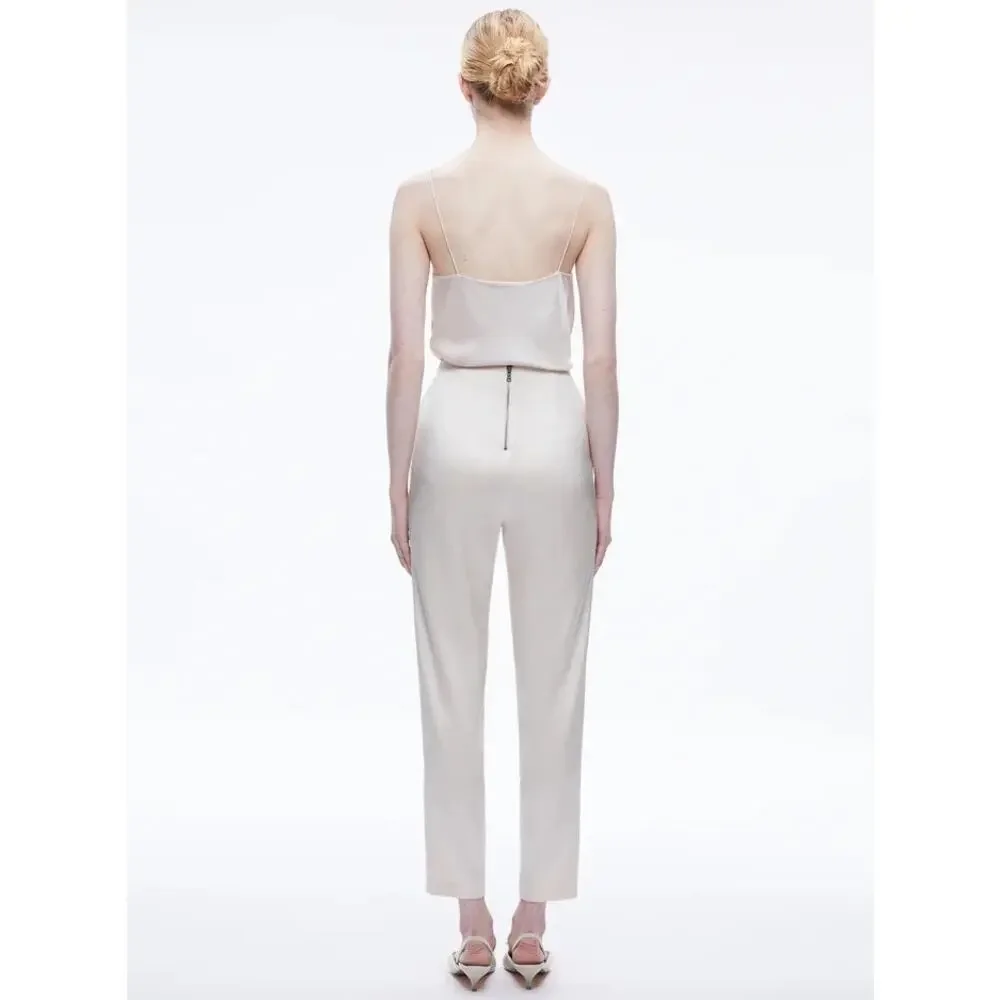 ALICE + OLIVIA JESSIE SLIM PANT in Champagne Sz 6 - Picture 4 of 13